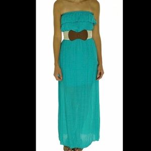 🌷Trixxi strapless maxi